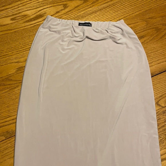 LONG TAN FITTED MAXI SHIRT - Picture 3 of 5